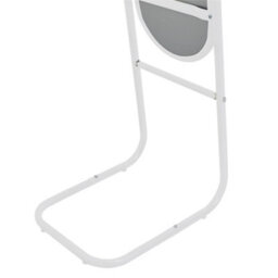 Harbour Housewares Round Full-Length Mirror - 153Cm X 30Cm - White - Large Tall Freestanding Mirror For Bedrooms & Hallways - thumbnail 5