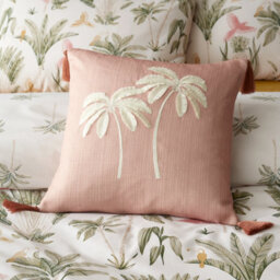Catherine Lansfield Paradiso Tufted Palm 45X45Cm Cushion Clay - thumbnail 1