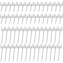 60 Pack Metal Pegboard Wall Hooks, For Pegboards, Display Boards, Supermarket Shelves, Hardware Stores (5 And 10 Cm) - thumbnail 1