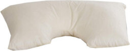 Lancashire Textiles Inset Spine Align Orthopaedic Pillow For Neck And Shoulder Pain Hollowfibre Filling With Free White Pillowcase