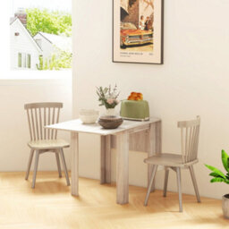Wyld Haus Sozilu Elva Oak Effect Extendable Drop Leaf Dining Table Seats 4 - thumbnail 7