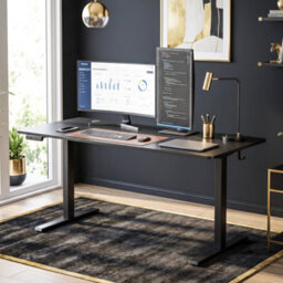 Homcom Standing Desk Memory Control Adjustable Black