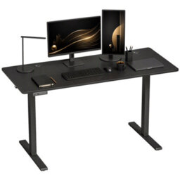 Homcom Standing Desk Memory Control Adjustable Black - thumbnail 2
