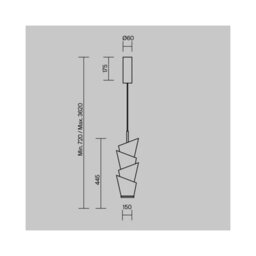 Luminosa Lighting Luminosa Seoul Modern Slim Pendant Ceiling Light White 3000K 1700Lm - thumbnail 5