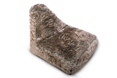 Littens Brown Bear Faux Fur Large Lounger Bean Bag Gaming Seat 90Cm X 75Cm - image 1
