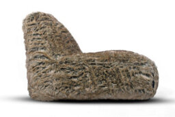 Littens Brown Bear Faux Fur Large Lounger Bean Bag Gaming Seat 90Cm X 75Cm - thumbnail 3