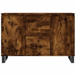 Berkfield Durable Sideboard Smoked Oak 104X35X70 Cm Engineered Wood - thumbnail 5