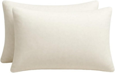 Nod Off Luxury Duck Feather Pillows Cotton Cover Hotel Quality Comfort Hypoallergenic And Breathable Ideal For Back And Side Sleep - image 1