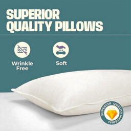 Nod Off Luxury Duck Feather Pillows Cotton Cover Hotel Quality Comfort Hypoallergenic And Breathable Ideal For Back And Side Sleep - thumbnail 4