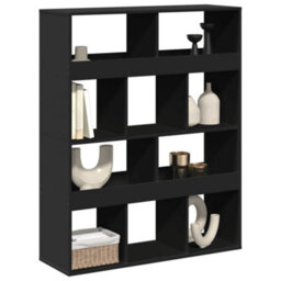 Berkfield Room Divider Black 100X33X125.5 Cm Engineered Wood - thumbnail 3