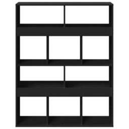 Berkfield Room Divider Black 100X33X125.5 Cm Engineered Wood - thumbnail 4
