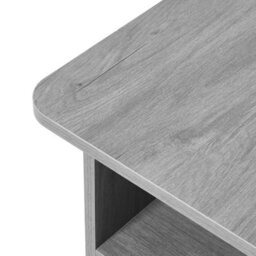 Grey Dining Table With Storage Shelves & 4 Stools Space Saving Kitchen Table Set - thumbnail 3