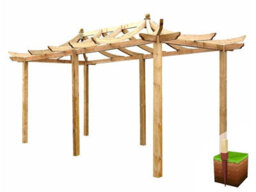 Edecks Dragon Wooden Garden Pergola Extended (W 4800 X D 2700mm) With Steel Spikes (2.1M) - thumbnail 5