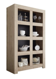 FurniComp LTD Furnicomp Roma Wide 4 Shelf Oak Effect Bookcase - thumbnail 2