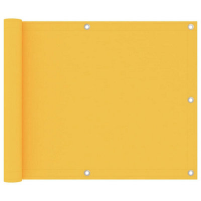 Berkfield Balcony Screen Yellow 75X500 Cm Oxford Fabric - image 1