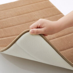 Ameha Memory Foam Bath Mat 40 X 60 Cm Beige Extra Soft & Comfortable Non Slip Bathroom Small Mat Washable Super Absorbent Mats - thumbnail 3
