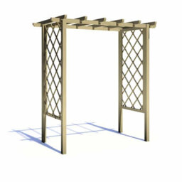 Shire Wooden Arch Trellis Pergola 6 X 3 Feet - L103 X W193 X H242.6 Cm - thumbnail 3