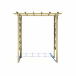 Shire Wooden Arch Trellis Pergola 6 X 3 Feet - L103 X W193 X H242.6 Cm - thumbnail 2