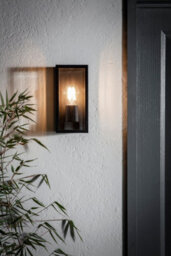 Anson Lighting Oxco Outdoor Wall Light Finished In Matt Black And Clear Glass - thumbnail 5