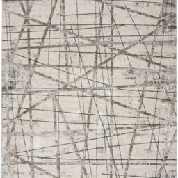 Grey Modern Easy To Clean Abstract Rug For Living Room, Bedroom - 239Cm X 300Cm - thumbnail 4