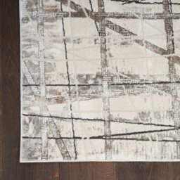 Grey Modern Easy To Clean Abstract Rug For Living Room, Bedroom - 239Cm X 300Cm - thumbnail 8