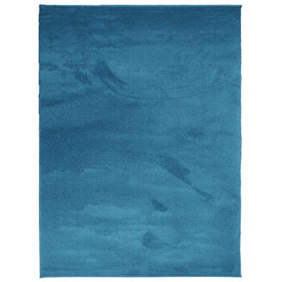 Berkfield Modern Rug Oviedo Short Pile Turquoise 240X340 Cm