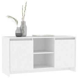 Berkfield Tv Cabinet White 102X37.5X52.5 Cm Engineered Wood - thumbnail 6