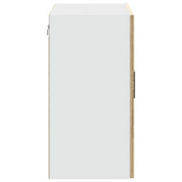 Berkfield Durable Kitchen Wall Cabinet With Glass Door Porto Sonoma Oak - thumbnail 8