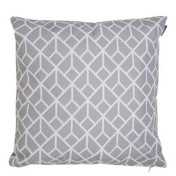 Icon Indoor And Outdoor Art Deco Waterproof Filled Cushion Light Grey - thumbnail 1
