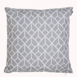 Icon Indoor And Outdoor Art Deco Waterproof Filled Cushion Light Grey - thumbnail 2