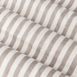 Yard Hebden Striped Cotton Blackout Pencil Pleat Curtains, Mole, (W) 229 X (D) 137Cm - thumbnail 6