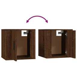 Berkfield Classic Wall Mounted Tv Cabinet Brown Oak 40X34,5X40 Cm - thumbnail 8