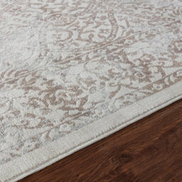 Livabliss Floransa-Vintage Tan Ivory Grey Traditional Boho Living Dining Bedroom Rug 200 X 275 Cm Easy Care, Non Shedding - thumbnail 3