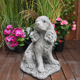 Cocker Spaniel Dog Stone Cast Garden Ornament - thumbnail 7