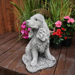 Cocker Spaniel Dog Stone Cast Garden Ornament - thumbnail 6