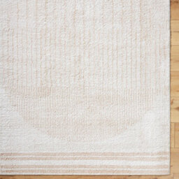 Livabliss Fossay Shaggy-Washable Beige Brown Green Grey Global High Pile Living Bedroom Rug 160 X 213 Cm Easy Care, Non Shedding - thumbnail 7
