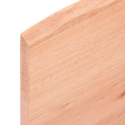 Berkfield Wall Shelf Light Brown 80X20X2 Cm Treated Solid Wood Oak - thumbnail 3