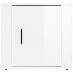 Berkfield Bedside Cabinets 2 Pcs High Gloss White 50X39X47 Cm - thumbnail 6