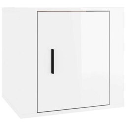 Berkfield Bedside Cabinets 2 Pcs High Gloss White 50X39X47 Cm - thumbnail 5