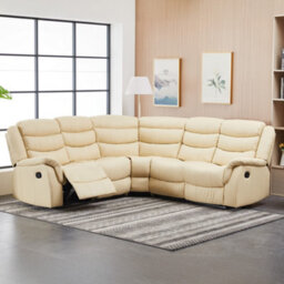 Astoria 242Cm X 242Cm Wide Reclining Corner Sofa - Cream - thumbnail 2