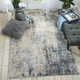 Grey Beige Modern Luxurious Easy To Clean Abstract Rug For Dining Room Bedroom And Living Room-66 X 230Cm (Runner) - thumbnail 2
