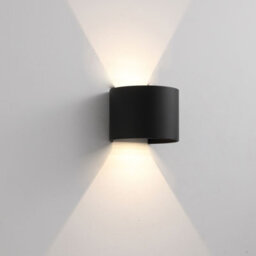 Ultra Beam Lighting Ultrabeam Round Black Up And Down Outdoor Led Wall Light 6 Watt Led 600 Lumens - thumbnail 1