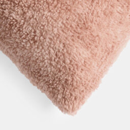 OHS 2 Pack Teddy Marl Fleece Cushion Covers, Blush - 45 X 45Cm - thumbnail 4