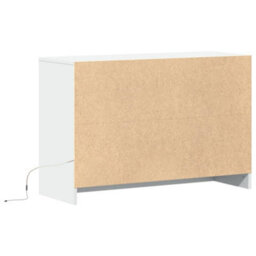 Berkfield Tv Cabinet With Led White 91X34X61 Cm Engineered Wood - thumbnail 8