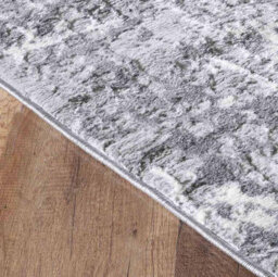 Serenity Modern Abstract Lines Contemporary Area Rugs Grey 120X170 Cm - thumbnail 3