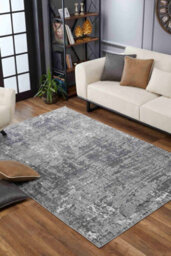 Serenity Modern Abstract Lines Contemporary Area Rugs Grey 120X170 Cm - thumbnail 4