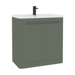 Royal Bathrooms Venice 800mm Sage Green Floor Standing Vanity Unit 2 Door With Ceramic Basin - thumbnail 8