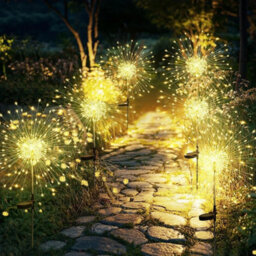 2 Packs Solar Lights Outdoor Garden,  Lights 150 Leds Starburst Light - thumbnail 2