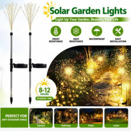 2 Packs Solar Lights Outdoor Garden,  Lights 150 Leds Starburst Light - thumbnail 1