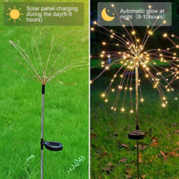 2 Packs Solar Lights Outdoor Garden,  Lights 150 Leds Starburst Light - thumbnail 3